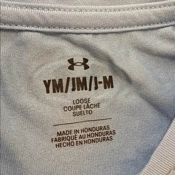 Lot of 2x NWT [Under Armour] Team Tech Short-Sleeve Shirt Carolina/Sky Blue Y M - Picture 10 of 12